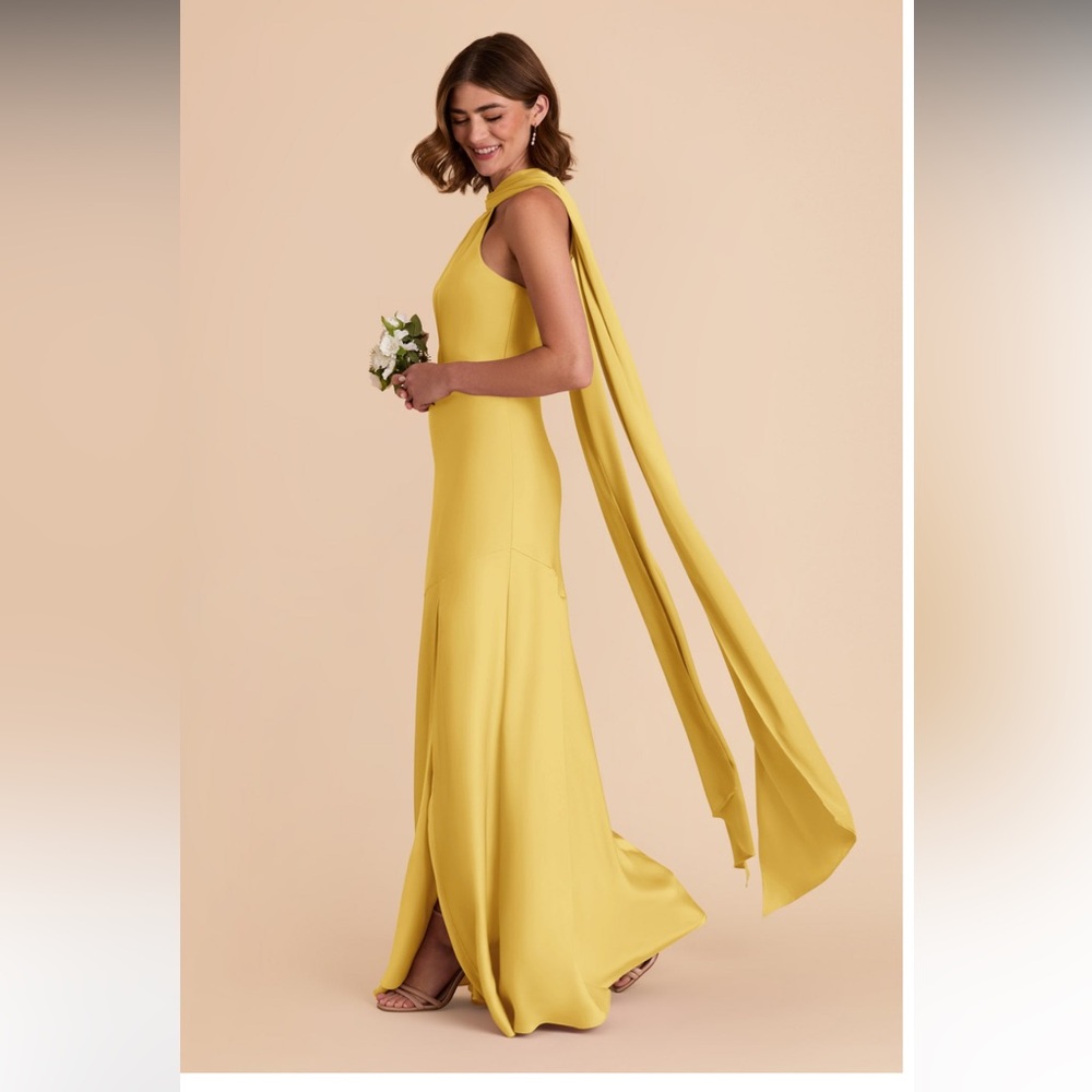 XS Eileen Birdy Grey Yellow Dress
